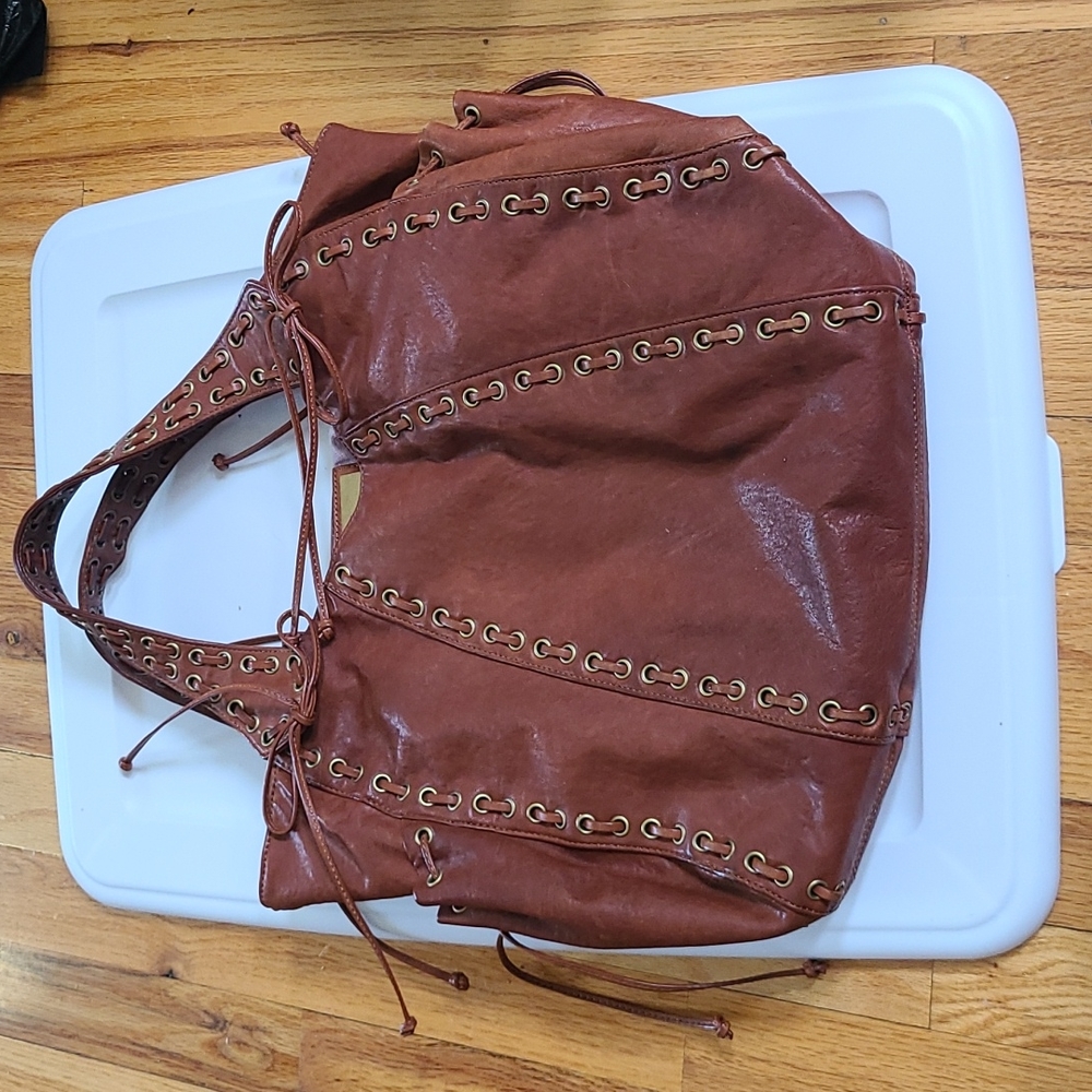 Brown leather Kooba satchel
